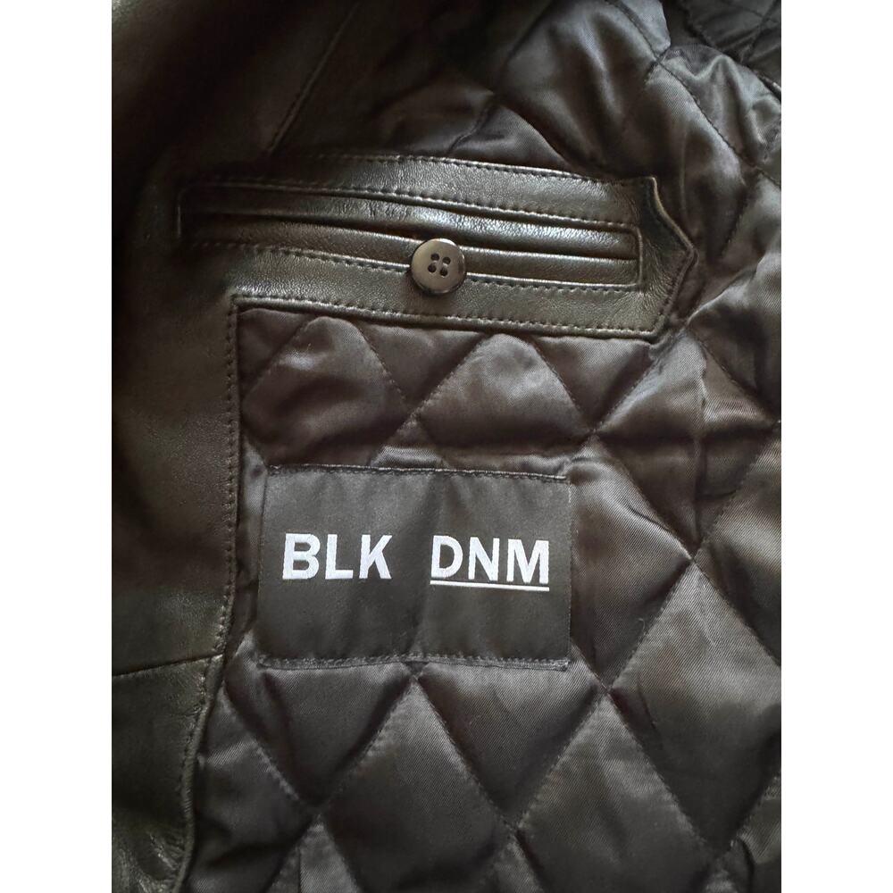 Men's Vintage High-Quality Black Leather Motorcycle Jacket, S - Picture 5 of 14